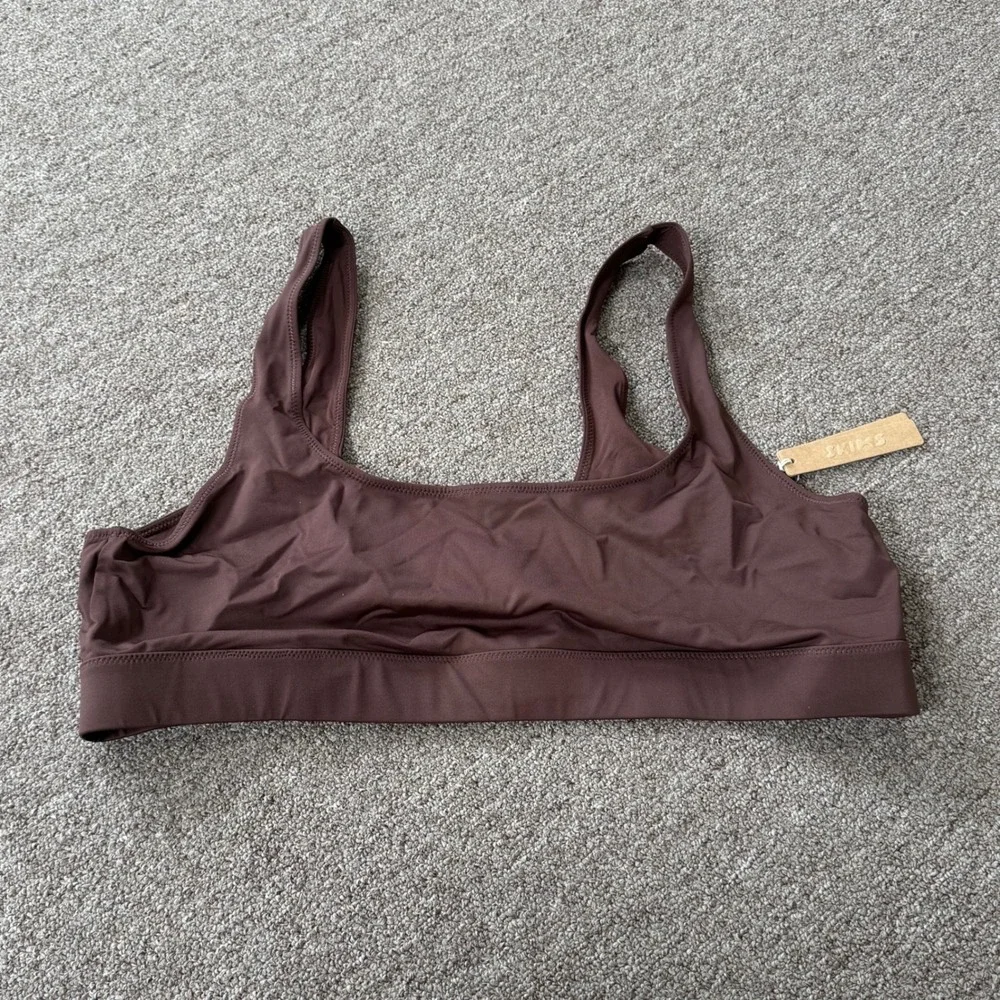 SKIMS‎ Recycled Swim Tank Bikini Top Cocoa Brown SW-TNK-0743 Womens 3X NWT